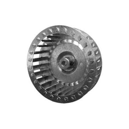 Pem Motors Single Inlet Blower Wheel, 4-3/4" Dia., CCW, 3600 RPM, 5/16" Bore, 1-3/4"W, Plastic 8710-4358